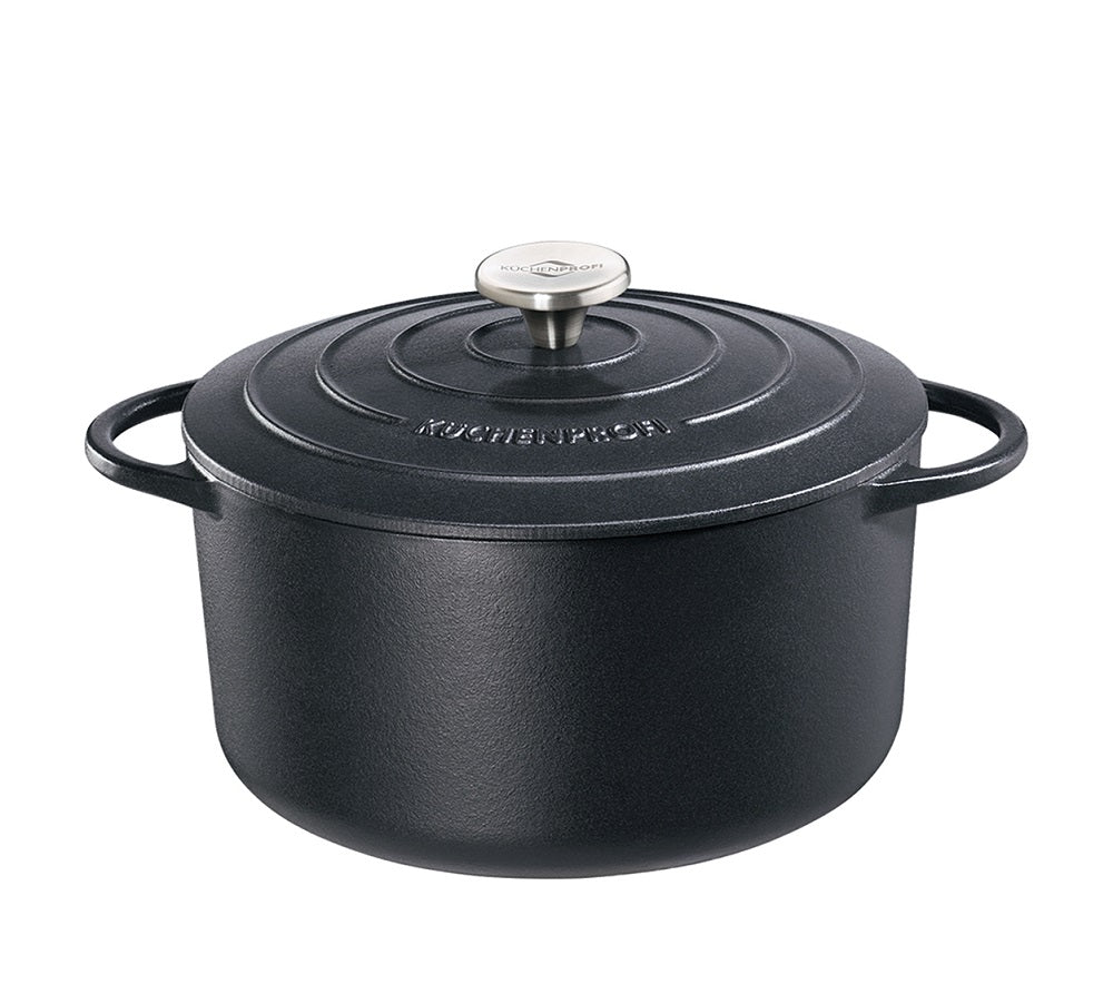 Küchenprofi Provence valurautapata pyöreä 26 cm/5,3 l musta