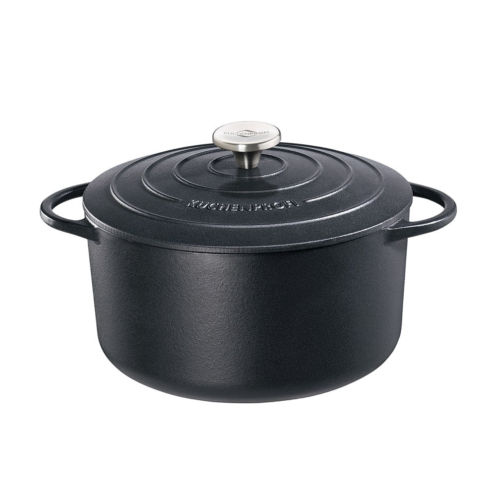 Küchenprofi Provence valurautapata pyöreä 28 cm/6,6 l musta