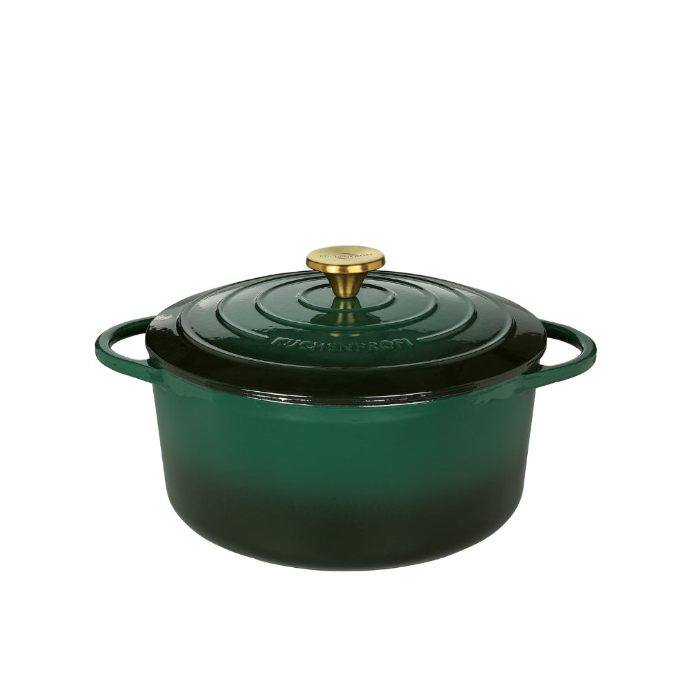 Küchenprofi Provence valurautapata 26 cm/5,3 l vihreä