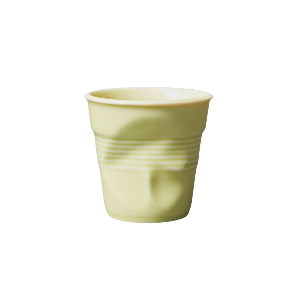 Revol Froissé -cappuccinokuppi 18 cl vaaleankeltainen