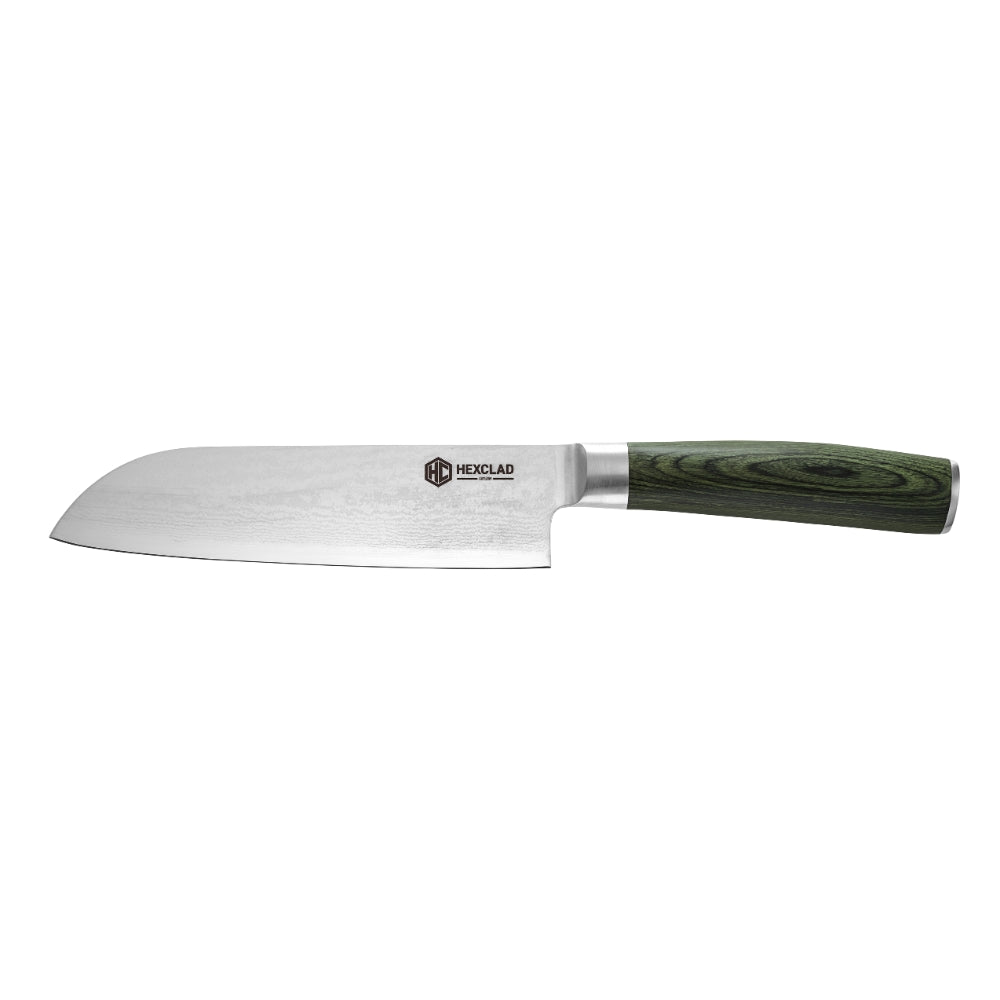 HexClad Damascus Santoku -veitsi 18 cm